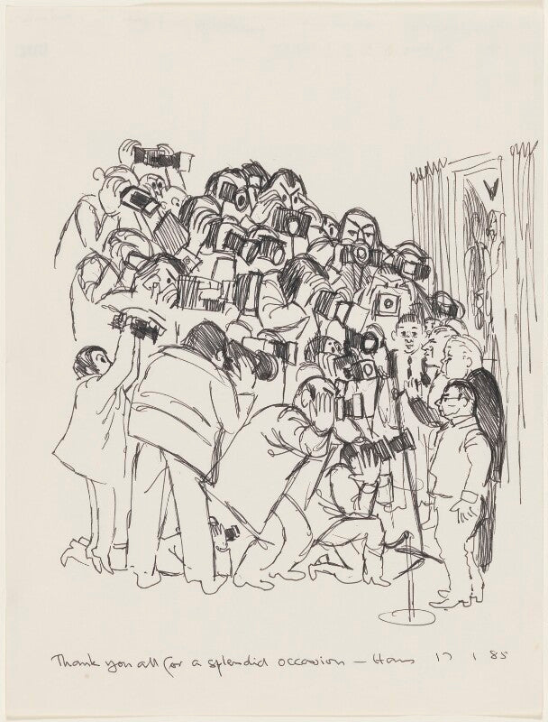 Unveiling of npg 5749 trade unionists (joe gormley; sidney weighell; harold wilson; hans schwarz) npg d196