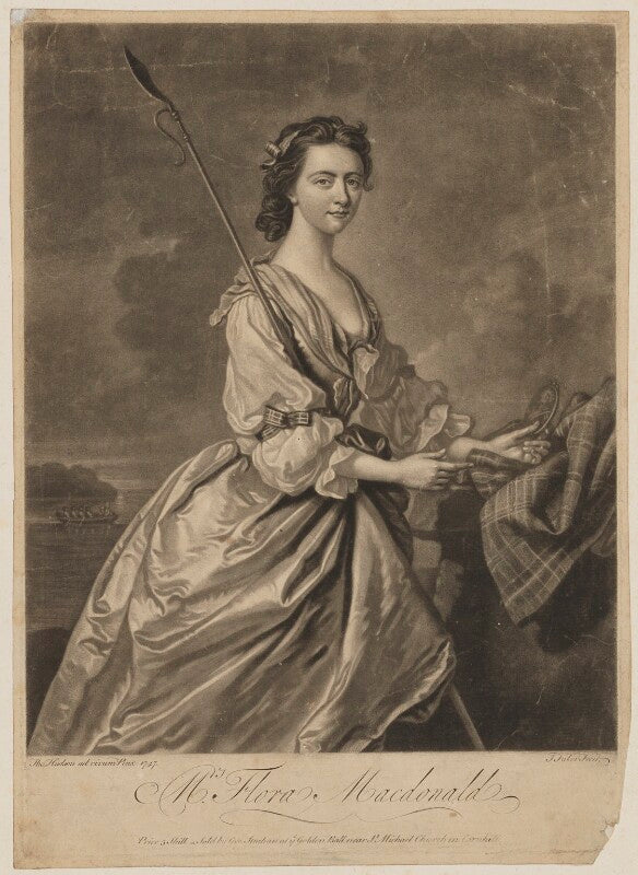 Flora macdonald with miniature of prince charles edward stuart npg d38083
