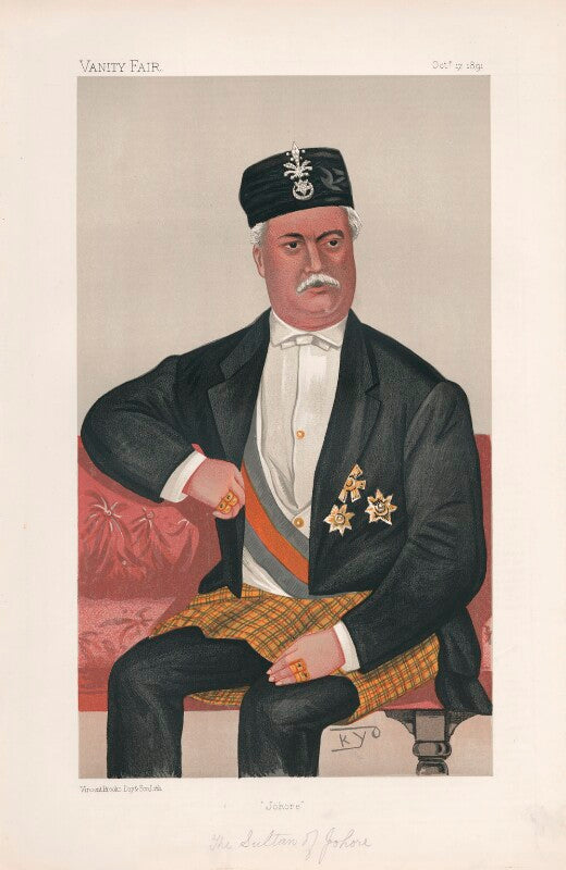 Abu bakar, sultan of johore ('sovereigns. no. 19.') npg d44564