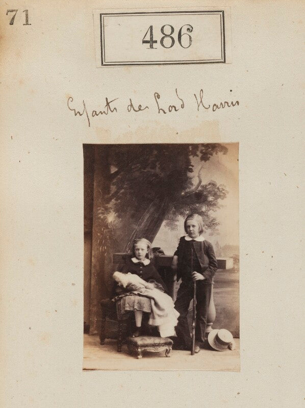 Frances charlotte haig (née harris); george robert canning harris, 4th baron harris npg ax50202