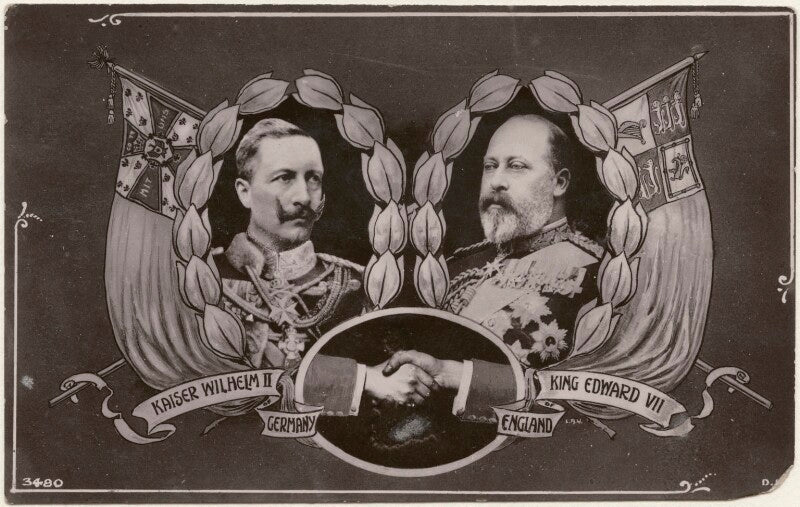 Wilhelm ii, emperor of germany and king of prussia; king edward vii npg x196928