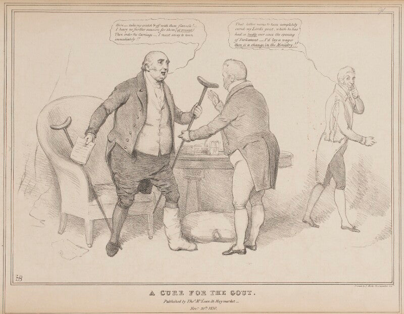 A cure for the gout (henry richard fox (later vassall), 3rd baron holland) npg d41026