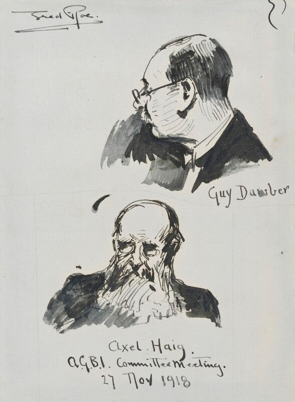 Sir (edward) guy dawber and axel herman haig npg d43125