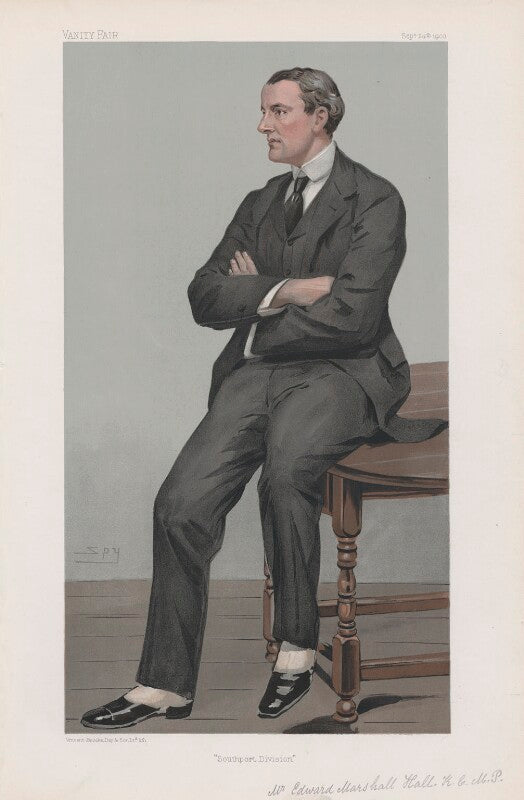 Sir edward marshall hall ('statesmen. no. 759. "southport division"') npg d45189