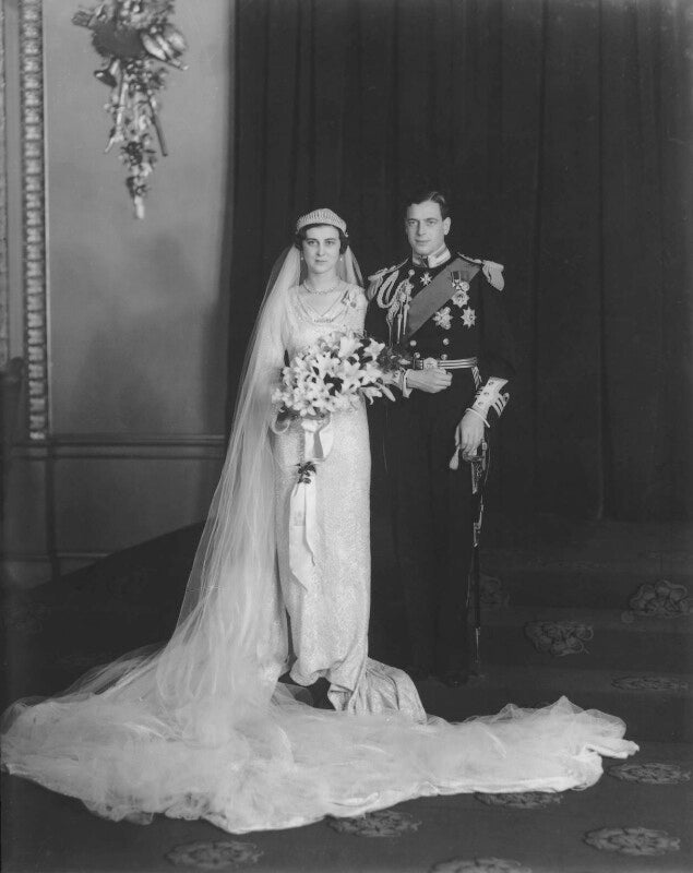 The wedding of princess marina, duchess of kent and prince george, duke of kent npg x82087