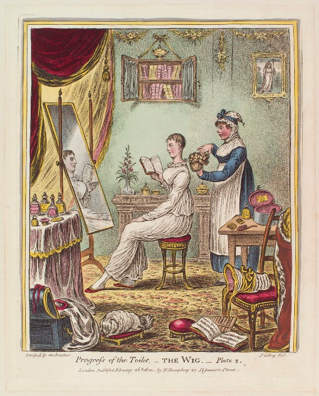 'progress of the toilet the wig plate 2' npg d12945