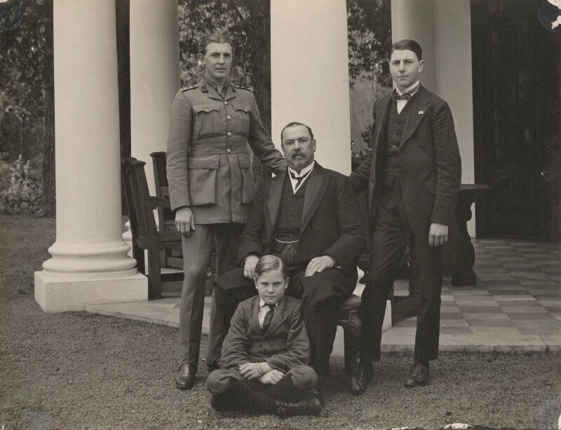 General louis botha with his sons (louis botha; philip george botha; louis botha; john cheere emmett botha) npg x196009