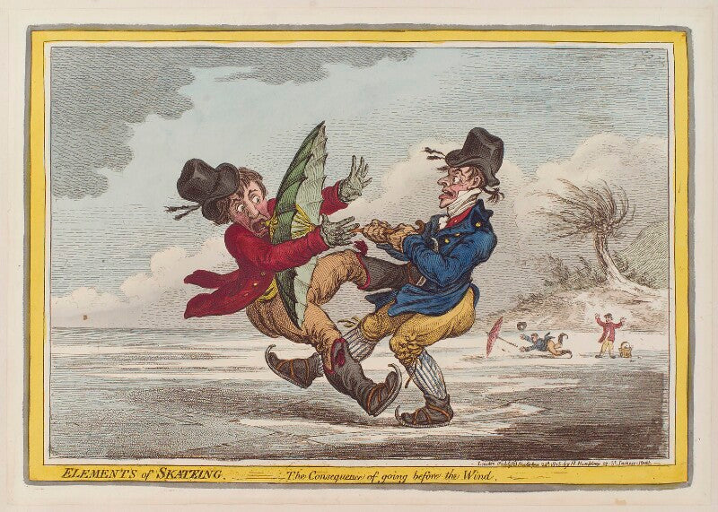 'elements of skateing the consequence of going before the wind' npg d12854