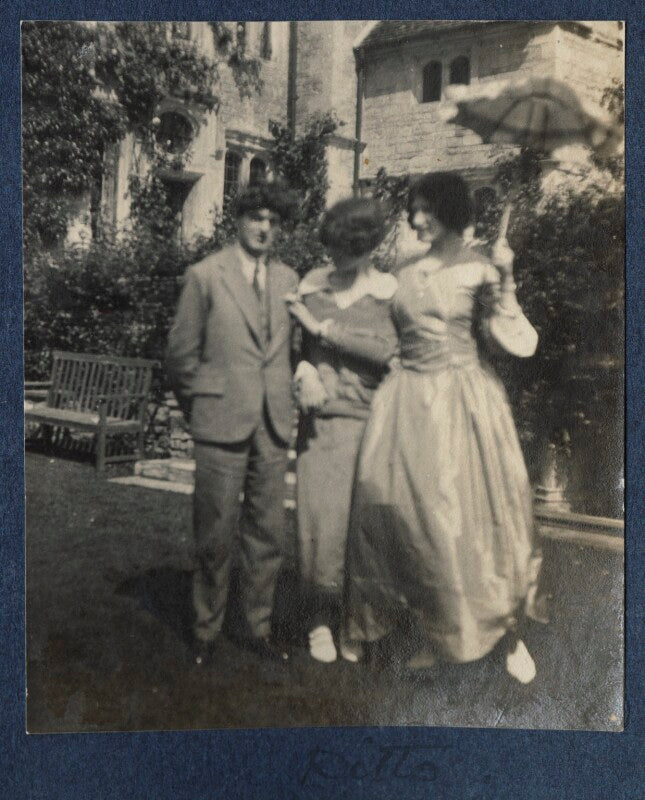 Mark gertler; julian vinogradoff (née morrell); lady ottoline morrell npg ax141539