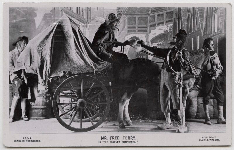 Fred terry and three unknown others in 'the scarlet pimpernel' npg x26841