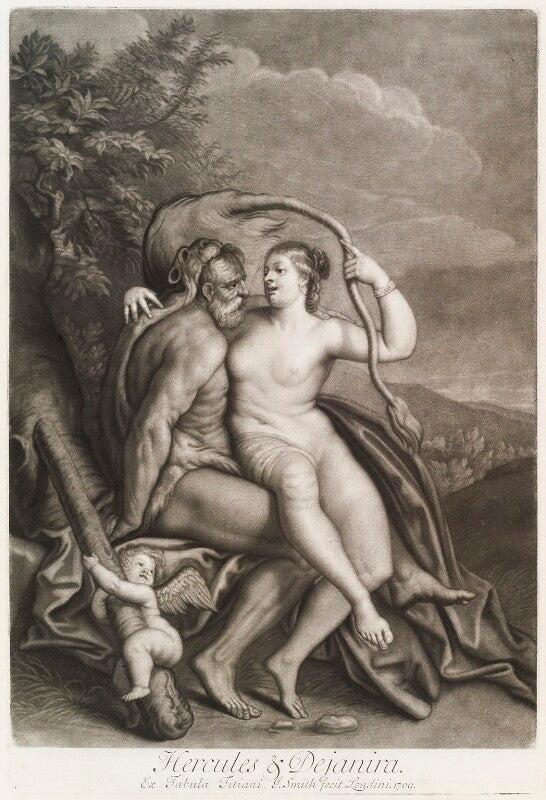 'loves of the gods': hercules and deianeira npg d11711