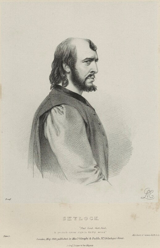 Charles kemble as shylock in 'merchant of venice' npg d22327