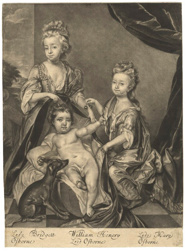 Lady bridget williams (née osborne); lord william henry osborne; mary cochrane (née osborne), countess of dundonald npg d4084