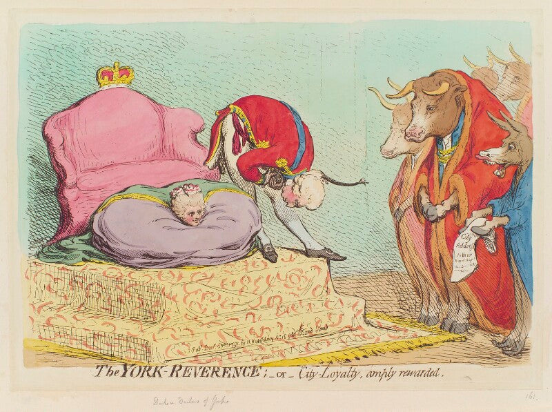 'the york reverence; or city loyalty, amply rewarded' npg d12437