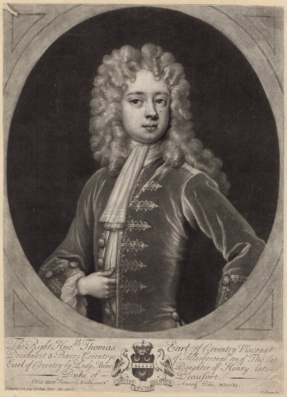 Thomas coventry, 3rd earl of coventry npg d31413