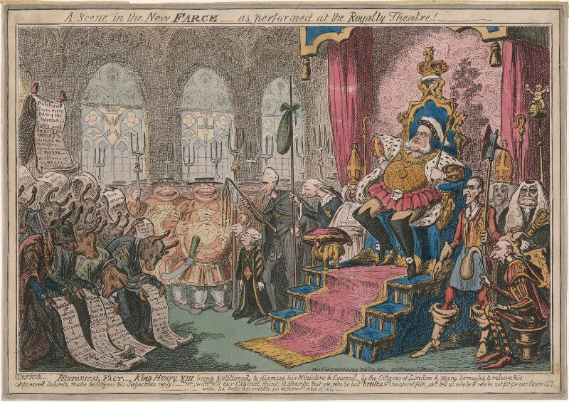 'a scene in the new farce as performed at the royalty theatre!' npg d48679