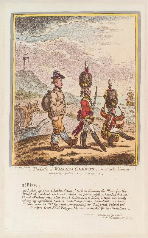 'the life of william cobbett written by himself. no 2' (william cobbett) npg d12925