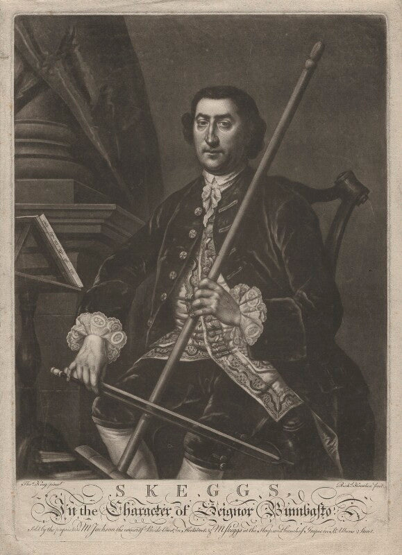 Matthew skeggs in the character of signor bumbasto npg d4244