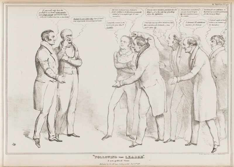 '"following the leader." a new political game.' npg d41111