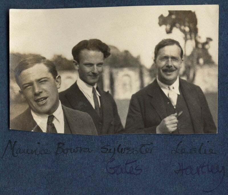 Sir maurice bowra; sylvester govett gates; l.p. hartley npg ax141548