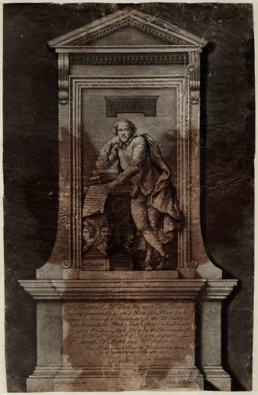 Memorial to william shakespeare for poets' corner in westminster abbey npg d27949