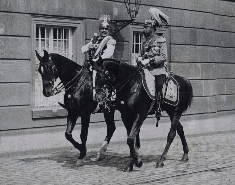Wilhelm ii, emperor of germany and king of prussia; king george v npg x194029