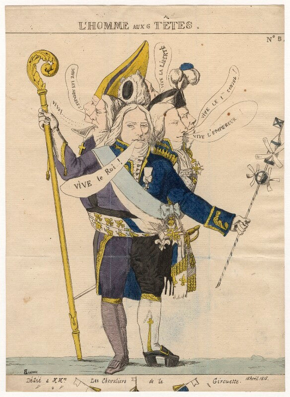 L'homme aux 6 têtes (charles maurice de talleyrand périgord) npg d16909