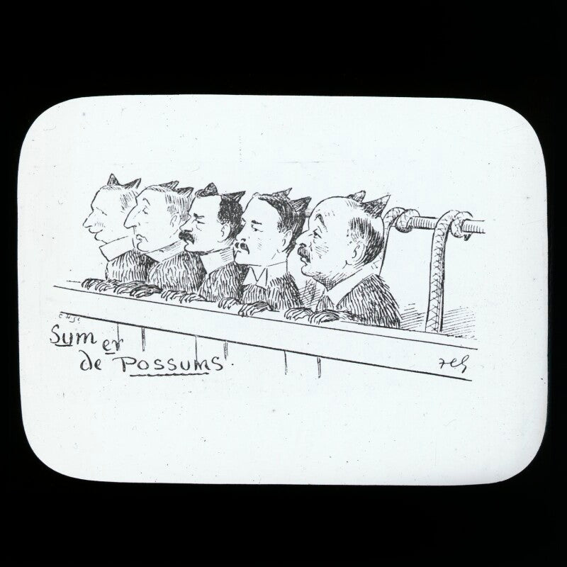 Sum er de possums (five unknown sitters) npg d41968