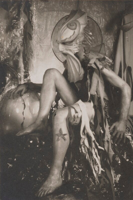 Angus mcbean in costume as 'neptune' for the old vic ball npg ax183845