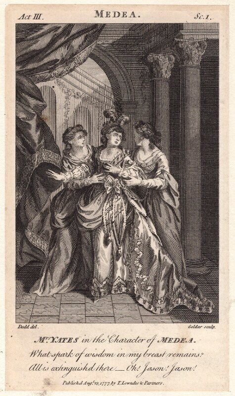 Mary ann yates as medea in glover's 'medea' npg d8936