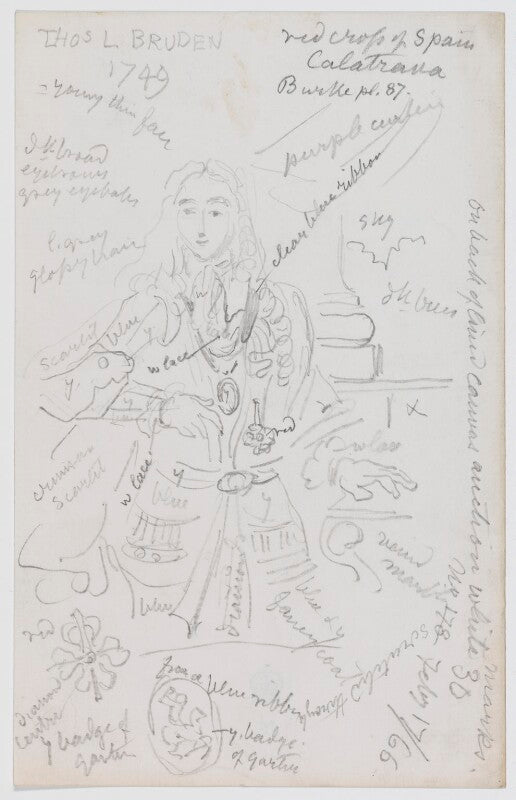 Unknown man, formerly known as thomas brudenell bruce, 1st earl of ailesbury npg d9037