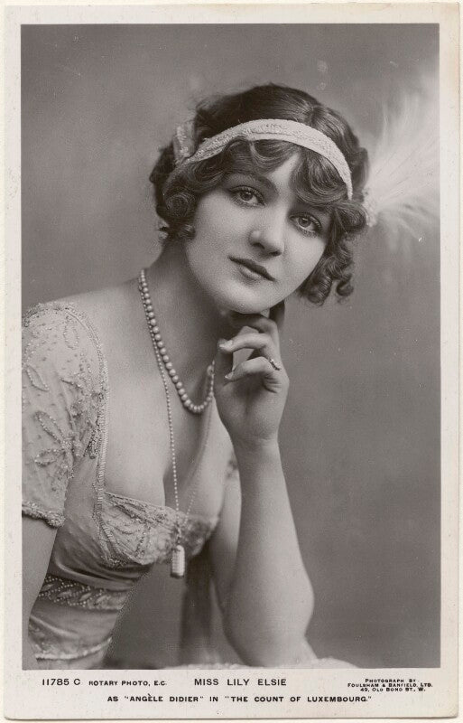 Lily elsie as 'angéle didier' in 'the count of luxembourg' npg x201075