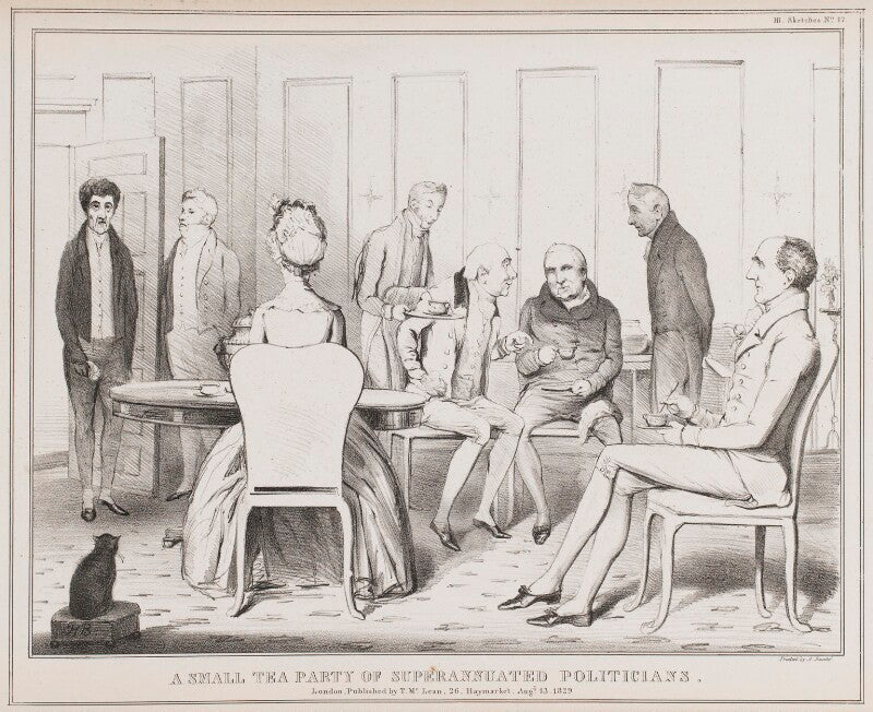 A small tea party of superannuated politicians npg d40952