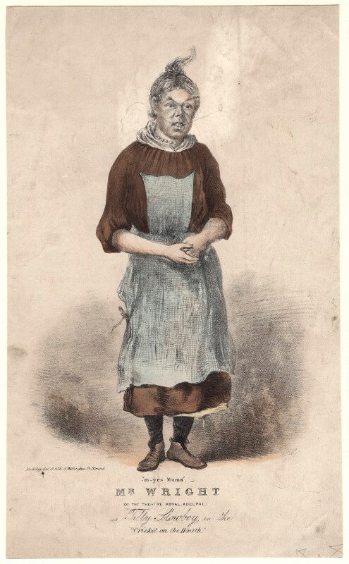 Edward richard wright as tilly slowboy in 'the cricket on the hearth' npg d4928