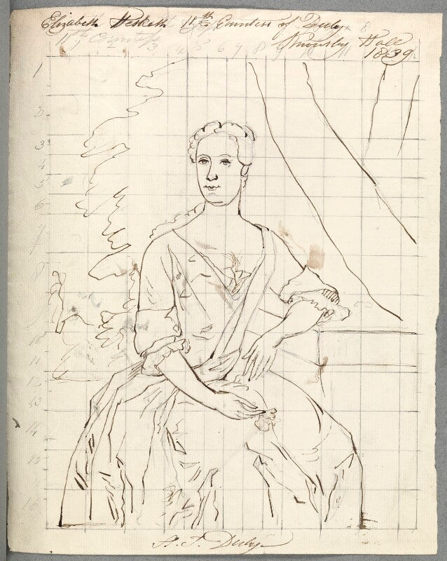 Elizabeth stanley (née hesketh), countess of derby npg d23115