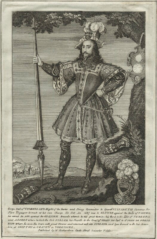 George clifford, 3rd earl of cumberland npg d25169
