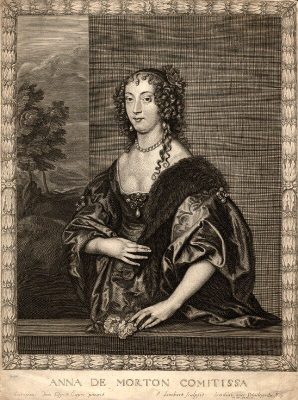 Ann douglas (née villiers), countess of morton npg d10896