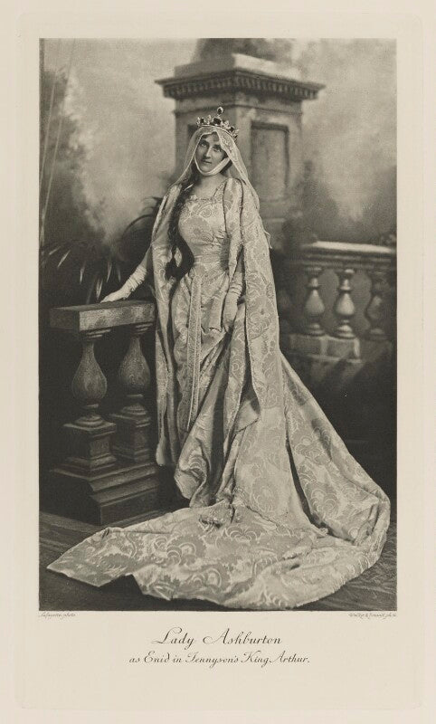 Mabel edith (née hood), lady ashburton as enid in tennyson's 'king arthur' npg ax41135