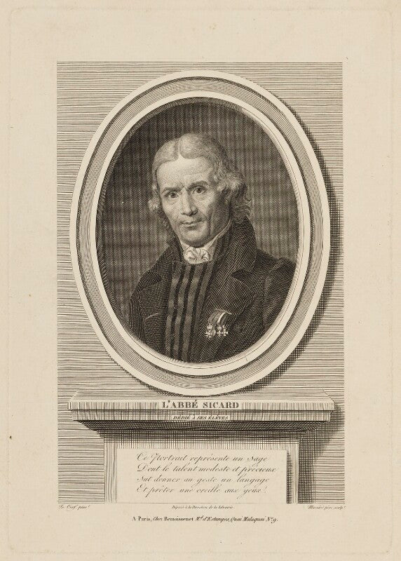 Roch ambroise cucurron, abbé sicard npg d16175