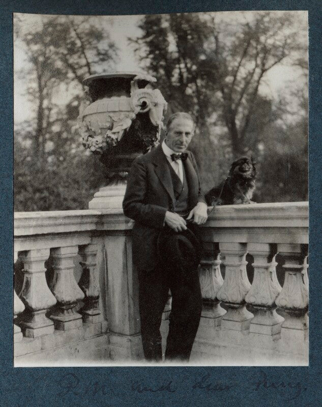 Philip edward morrell and his dog pung npg ax143672