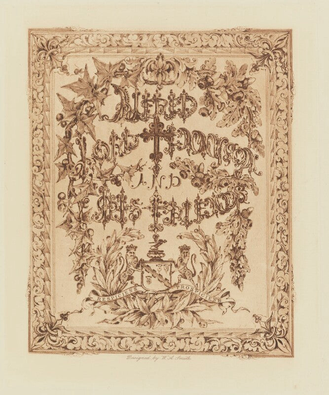 Frontispiece to 'alfred, lord tennyson and his friends' npg ax199208
