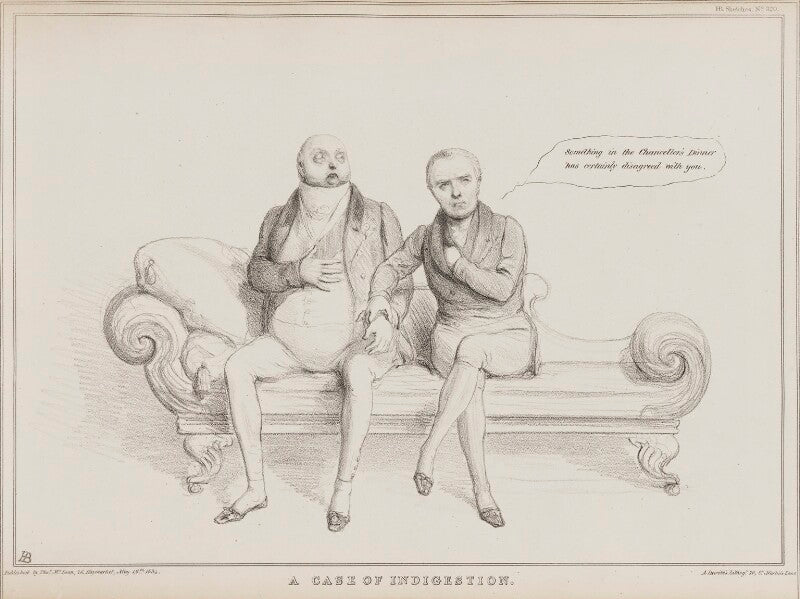 A case of indigestion (william frederick, 2nd duke of gloucester; sir henry halford, 1st bt) npg d41256