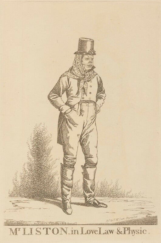 John liston ('mr liston, in love law & physic') npg d13337
