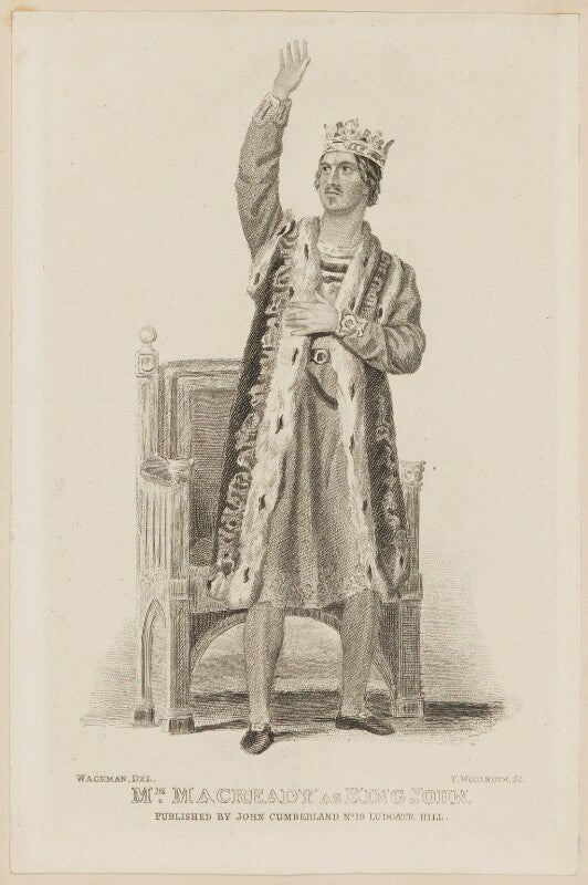 William charles macready as king john npg d38571