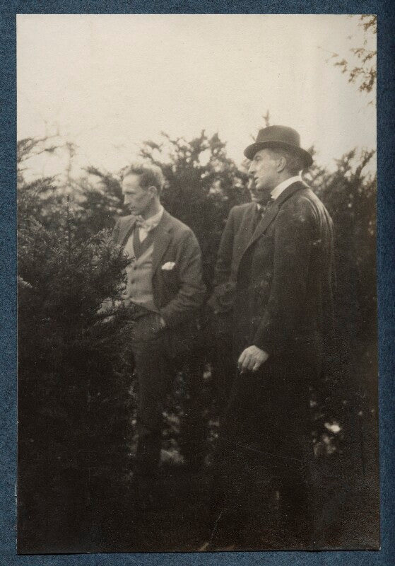 Henry lamb; philip edward morrell and an unknown man npg ax142050