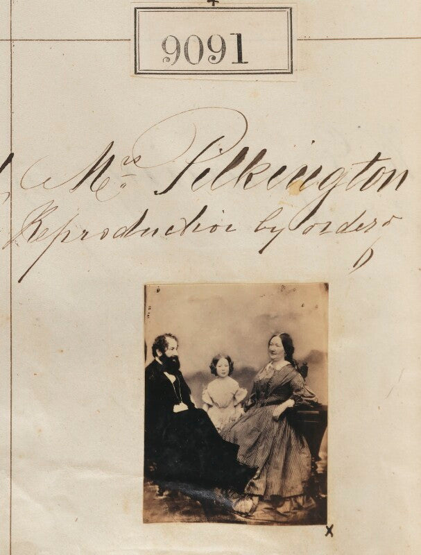 'reproduction by order of mrs pilkington' (unknown family group) npg ax58913