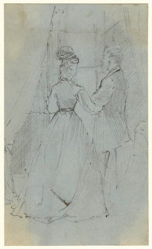 Study of an unknown man and woman npg d23192