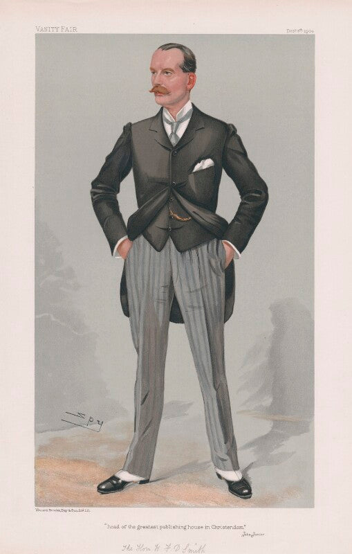 (william) frederick danvers smith, 2nd viscount hambleden ('men of the day. no. 942. "head of the greatest publishing house in christendom jehu junior'"') npg d45252