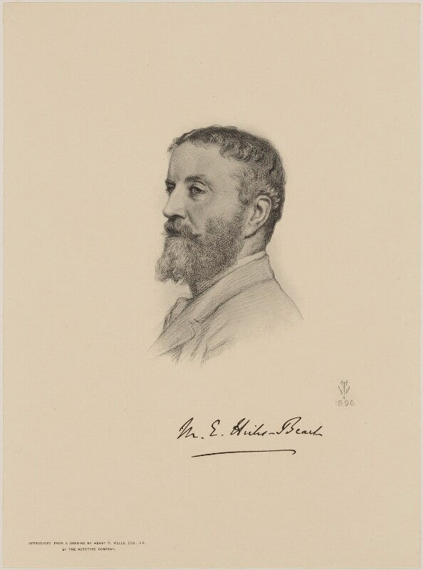 Michael edward hicks beach, 1st earl st aldwyn npg d18076