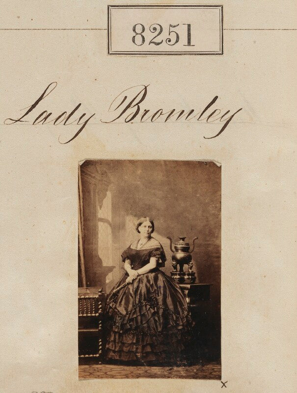 Lady georgiana ellen bromley (née fane) ('lady bromley') npg ax58070